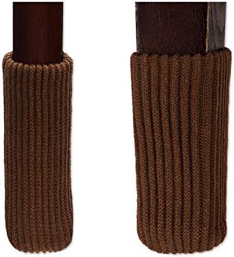 TEKEFT 20 PCS Troncote de lã Meias de mobília de lã Sliders de móveis da perna de cadeira que protegem pisos de madeira de arranhões