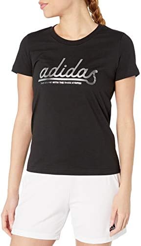 Camise de folha feminina da Adidas