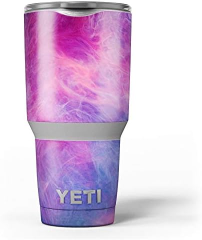 Design Skinz rosa e azul nuvens - kit de embrulho de vinil decalque compatível com as copos do cooler de Yeti Rambler