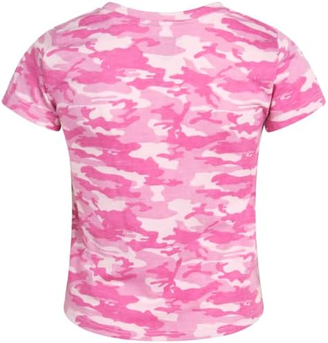 T -shirt de garotas reebok - 2 pacote de manga curta camiseta de roupas infantis multipack