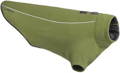 Ruffwear, trocador de clima, secagem rápida, jaqueta de lã respirável para cães, verde de cedro, pequeno