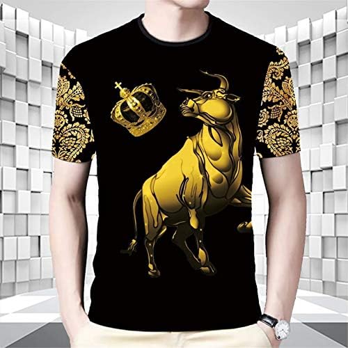 Terno masculino de verão Moda 3D Animal Dragon e Tiger Print T-Shirt Shorts Conjunto de 2 peças