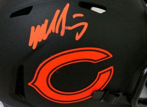 Mike Singletary assinado Urso Eclipse Speed ​​Mini capacete