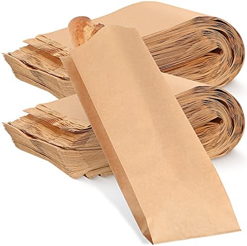 150 pedaços de papel saco de pão de pão caseiro sacos de pão de papel sacos de armazenamento de pão de embalagem de