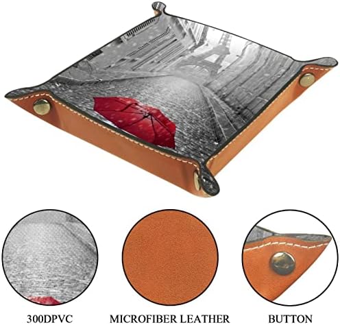 Torre Tacameng Paris Eiffel Torre Vermelha Red Guia, Bandela de Jóias de Jóias de Jóias de Armazenamento Home Bandeja