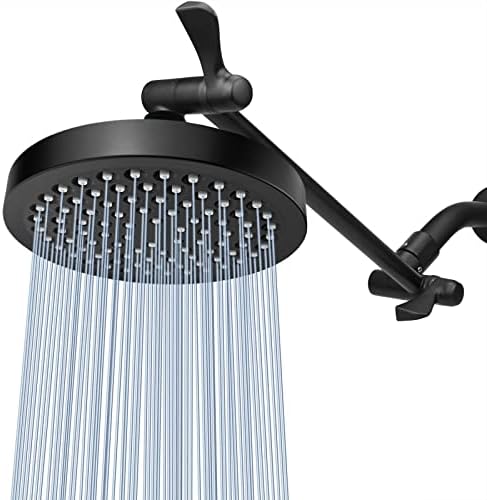 Cabeça de chuva de alta pressão com braço de extensão de 11 '' - Nuodan High Flow Rainfall Showerhead - Luxury Modern Look - Pressão Pressionando