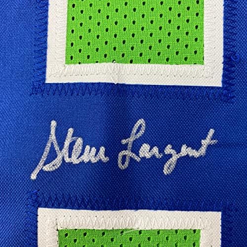 Autografado/assinado Steve Largent Seattle Green Football Jersey PSA/DNA COA