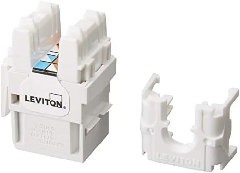 Leviton 61110-BE6 Extreme 6+ Quickport Connector, Cat 6, preto, 25-pacote