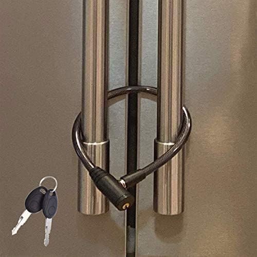 Urban August Original Fridge Lock Gabinete com chaves - trava de geladeira por porta francesa para crianças adultos -