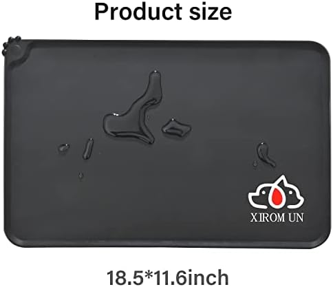 Xiromon -Cat Food tapete ， tapete de comida de cachorro ， tapete de cachorro para comida e água, mantenha o chão limpo e arrumado