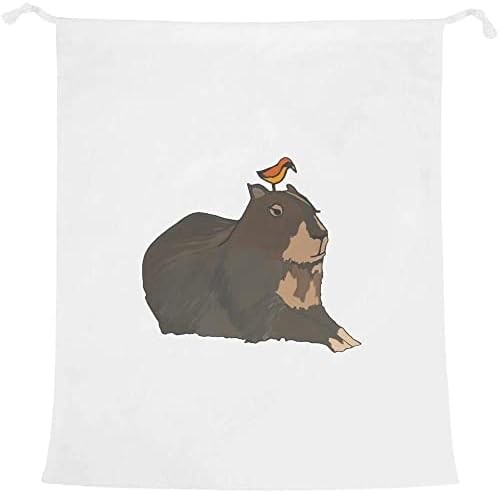 Azeeda 'Capybara & Bird' Laundry/Saco de Lavagem/Armazenamento