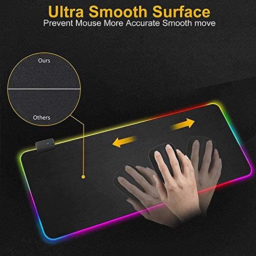 Mouse pads Anime Gaming GRANDE RGB Computador Mousepad Gamer Teclado MAUSA MAUSA MALA DE MEATO DE METRA PC MOUSE PAD 600X300X4MM