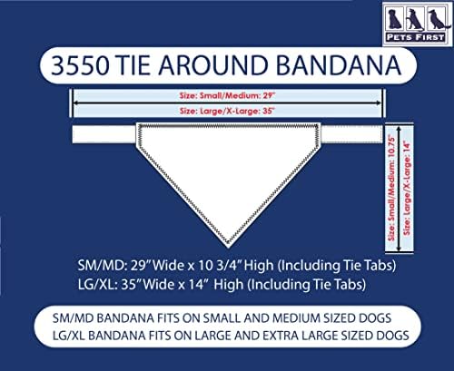 Animais de estimação NCAA Clemson Tigers Tie Bandana, grande/X-Large. Cachorro bandana lenço babador para cães de gato