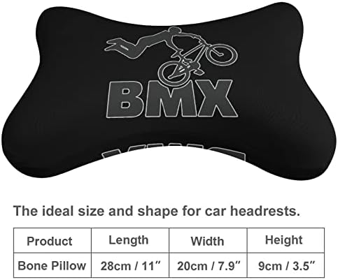 Travesseiro de pescoço do carro de bicicleta BMX para acionar o conjunto de 2 assentos Auto -apoio de cabeça de cabeça de cabeça