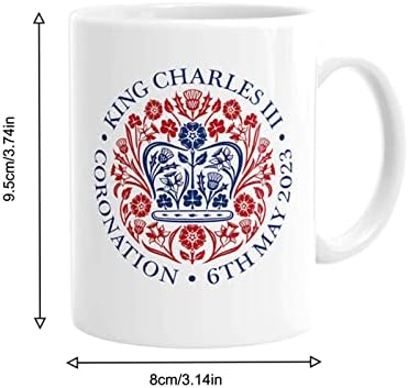 Caneca de coronação do rei lamptti, copo de café real da coroação do dia da coroação engraçada, caneca comemorativa