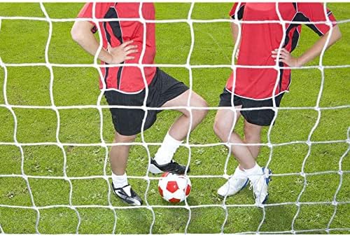 BNINETEENTEAMEM SOBCETEN NET, Tamanho completo, 6 x 4ft / 8 x 6ft / 12 x 6ft / 24 x 8ft Soccer Goal Post Net para treinamento