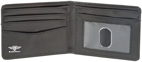 Fivela masculina fivela para baixo PU Bifold-Scooby Doo Expressão de close-up/manchas marrom/preto/branca carteira, multicolor,