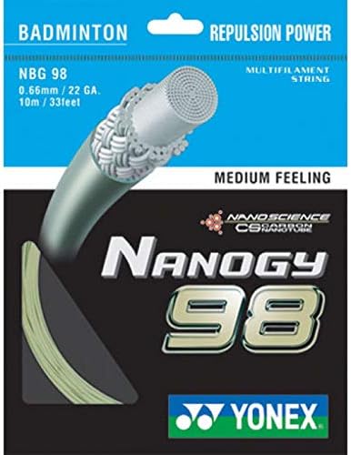 Nanogia Yonex 98 Médio sentindo corda de badminton