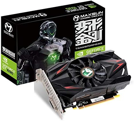 Maxsun GeForce GT 1030 4GB GDDR4 Video Gráfico Card GPU Mini ITX Design, HDMI, DVI-D, sistema de resfriamento de ventilador