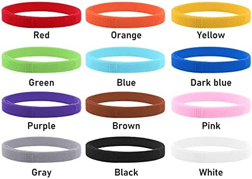 Colares de cachorros molain 12 pcs, colares variados de cores para cachorros pequenos, colares de identificação ajustáveis
