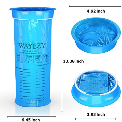 Sacos de vômito Wayezy paco