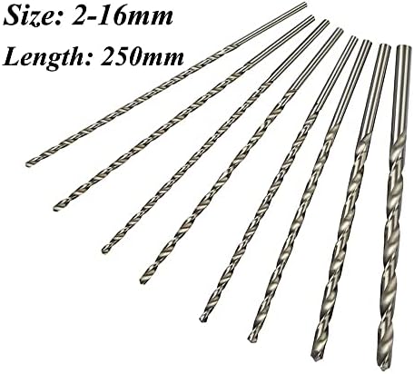 Mountain Men Twist Drill 1pc 2mm-16mm Extra Long 250mm Metal Wood Plástico HSS Twist Drill Bit