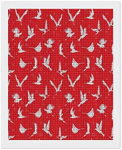 Red Birds Pattern Diamond Painting Kit Pictures Diy Full Drill Acessórios para casa adultos Presente para decoração de parede em casa 16 x20