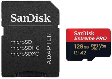 128 GB Sandisk Micro SDXC Extreme Pro 4K funciona com o Samsung Galaxy S8, S8 Plus, S8 Note, S7, S7 Edge Microsd TF Flash Memory Card 128G Classe 10 com tudo, menos Stromboli Card Reader
