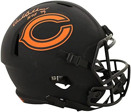 Dick Butkus autografou/assinado Chicago Bears f/s Eclipse capacete Hof JSA 28635 - Capacetes NFL autografados