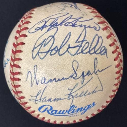 Hall of Fames Multi -assinado Baseball Joe Dimaggio Mantle Appling +17 AUTOS JSA - Bolalls autografados