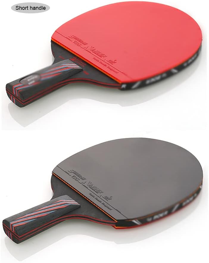 Pdgjg ping ping pong racket de borracha tênis de tênis de tênis lâmina pegajosa cola de pingo de pingpong