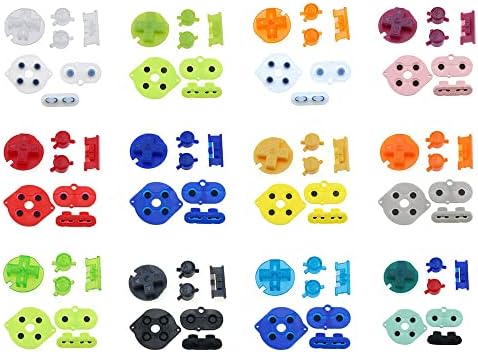 Rymfry Silicone Rubber Conductive Pad & Plastic D Pads A B Botões On Off for Gameboy Color GBC