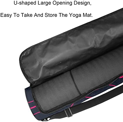 Yoga Mat Bag Exercício Mat de transporte de bolsa Topográfica Mapa Design Red Color Yoga Saco de ioga se encaixa na maioria
