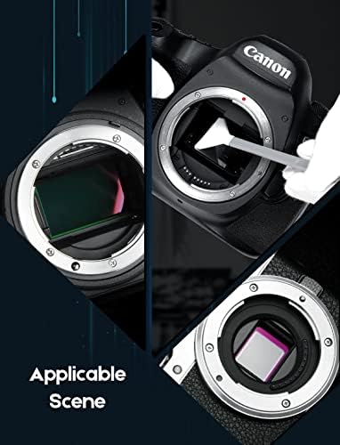 Kit de limpeza de câmera profissional, swabs de limpeza de lentes de 12pcs com fluido para Sony Nikon Canon DSLR SLR Câmera