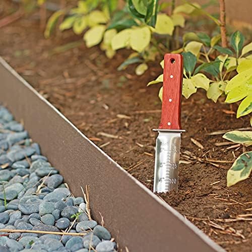 Dealsco 7 Hori Hori Gardening Knife para ervas daninhas, cavar e cortar com guarda cruzada, bainha de serviço pesado e afiar pedra