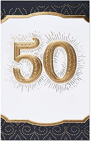 American cumprimentos 50º cartão de aniversário