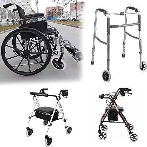 Rodas dianteiras de cadeira de rodas universal GBEN Universal com dois rodízios dianteiros, rodas sólidas adequadas