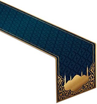 Eid Mubarak Table Runner Islâmico Eid Festival Tabela Decoração de Tabela de Celebração Muslim Ramadã Decoração e suprimento para