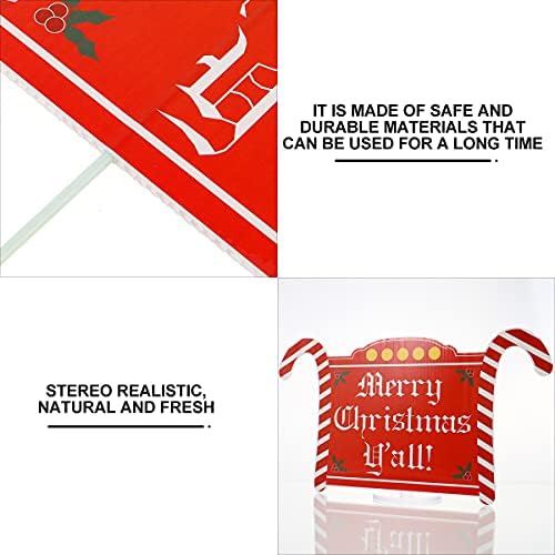 SOIMISS 1PC Square Christmas Pron Signboard