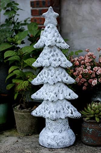 Árvore de Natal em miniatura Liushi, Mini Simulação de Árvore Decorativa Atualmente, Estátua da Árvore de Natal Crafes de Jardim Vintage