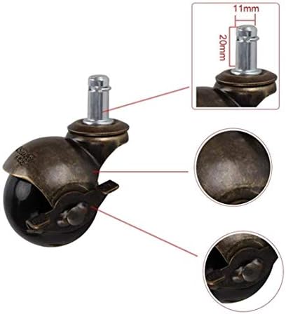 Bosuge, rodas de mamona giratória de bola Antigo lançadores de caule de 2 polegadas Rodas de gola de bola de 2 polegadas