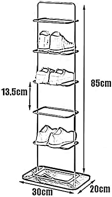 Whlmyh Rack de sapato de estilo simples, 6 camadas de sapatos de armazenamento de sapatos de armazenamento da varanda