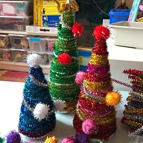 Papel de espuma Happyyami 3pcs Cone de espuma de Natal Craft Cone White para DIY Projeto de artesanato em casa Decorações