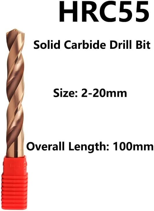 Mountain Men Twist Drill 1pc 2mm-20mmx100mm oal hrc55 conjunto de brocas de carboneto sólido, broca de torção de flauta em espiral