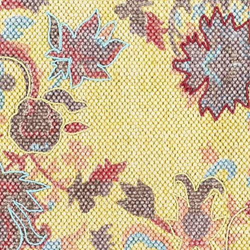 Tasceiras artísticas Frankie Pillow Capa, 20 x 20, amarelo/vermelho
