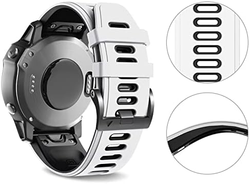 FUFEMT 26mm 22mm Silicone Redunda de pulseira rápida para Garmin Fenix ​​7 7x 6x 6x Pro 5x 3 3HR EasyFit WatchBand para