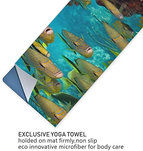 Aunstern Yoga Blanket Fish-Undesea-Towel Yoga Toalha de ioga Toalha