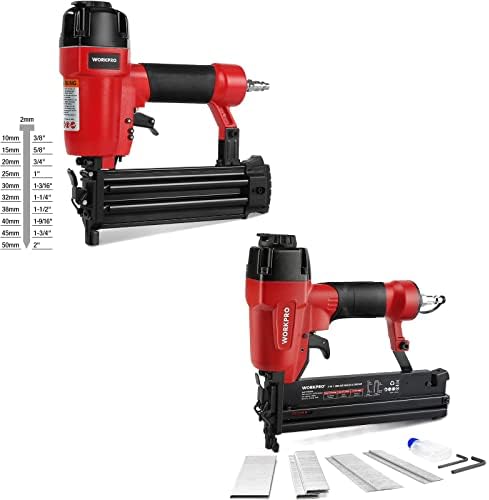 WorkPro 18 pneumático Brad Nailer & WorkPro 18 Gauge 2 em 1 Brad Nailer Brad Pneumatic