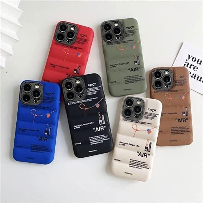Iaiyoxi Hot Off Sports Sports Brand Phone Case Case Puffy Cober para iPhone 14 13 12 mini 11 x XS Pro Max XR 7 8 Plus Sneakers Ins