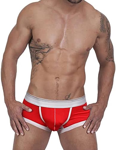 Roupa íntima de algodão Moda Moda Minina de calcinha Sexy Shorts Roupa íntima Pant impresso para homens planos de perna